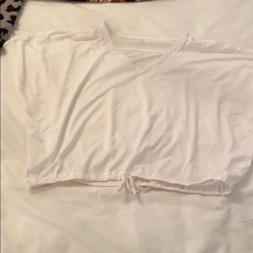 Lululemon white crop top